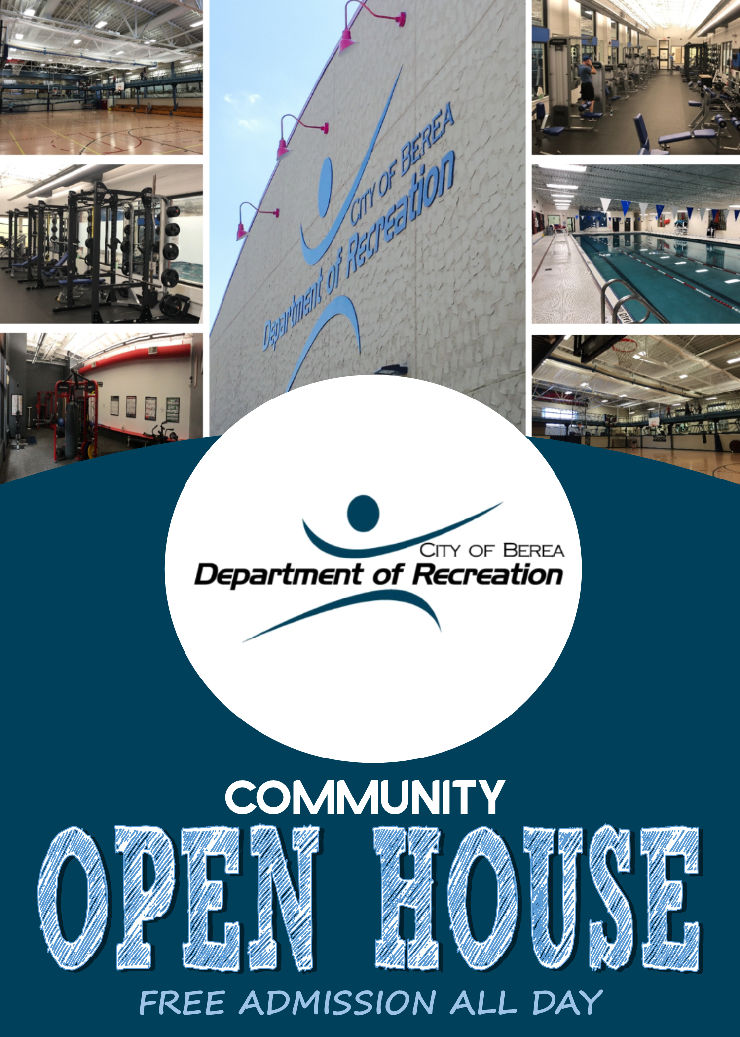 Images of Recreation Center facility- Open house flyer