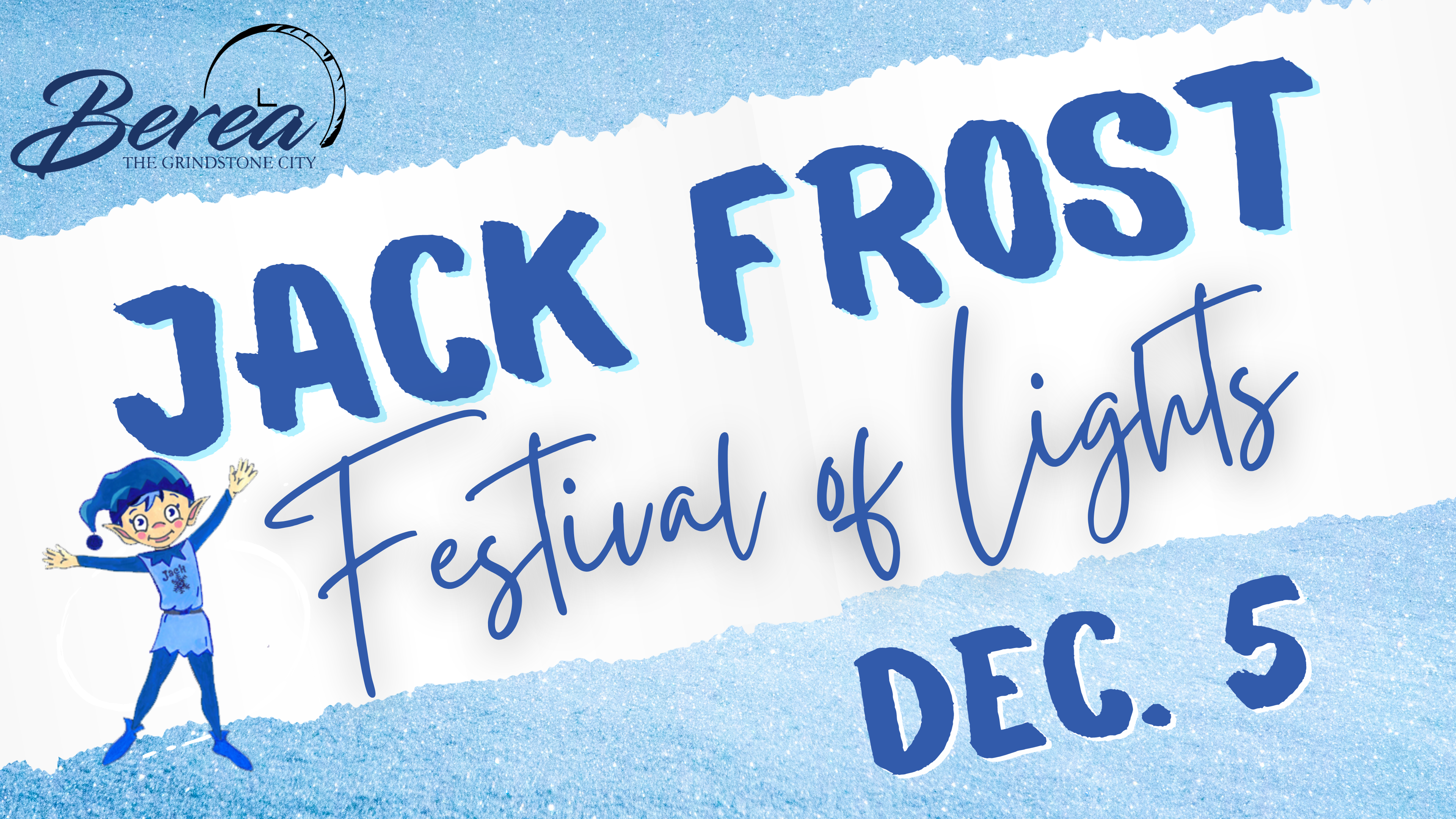 Jack Frost Festival ad with picture of elf