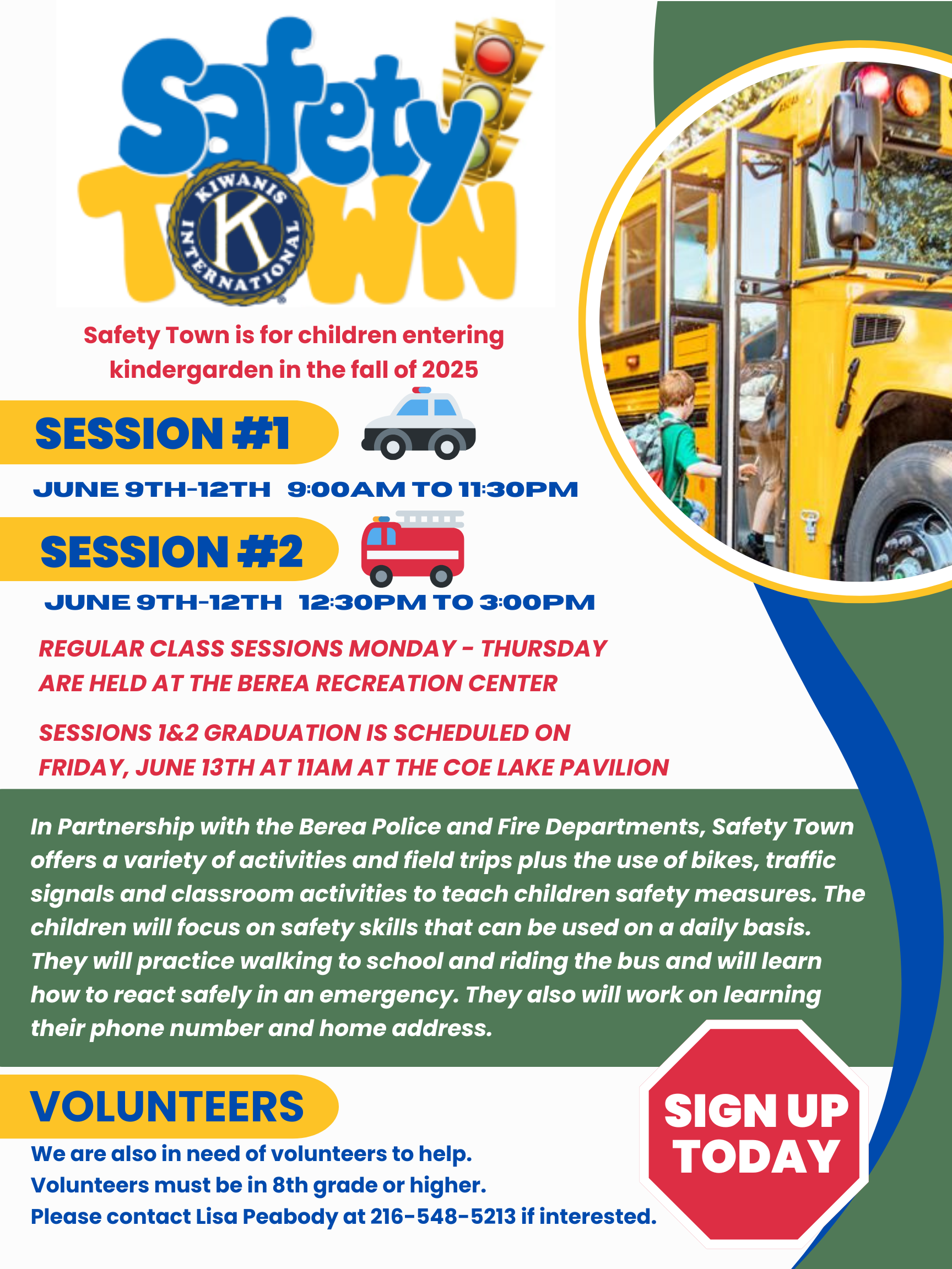 2025 Safety Town Add Flyer